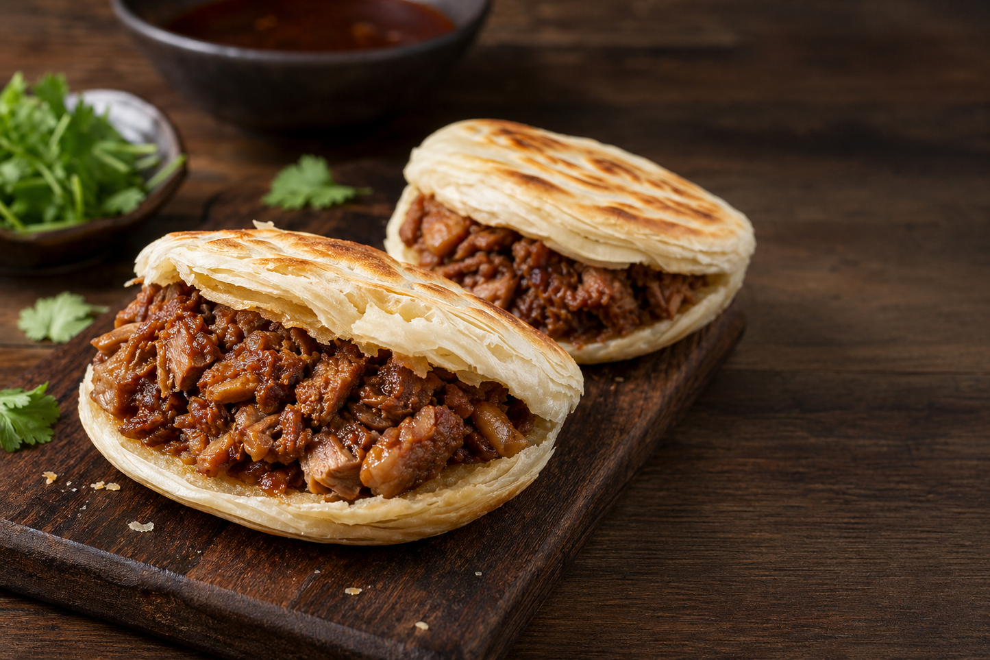 Roujiamo flatbread and braised pork for a step-by-step PDF recipe guide