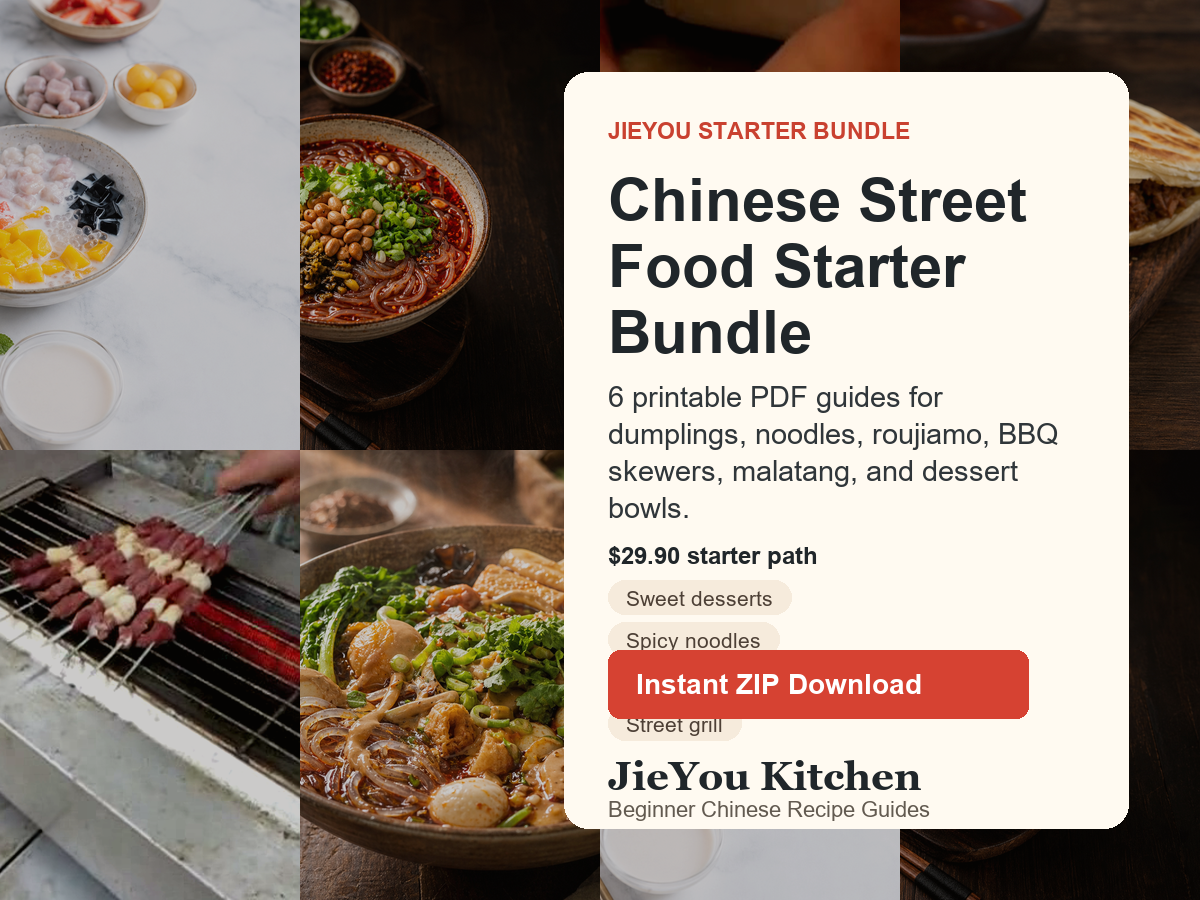 JieYou Chinese Street Food Starter Bundle finished recipe and tutorial preview