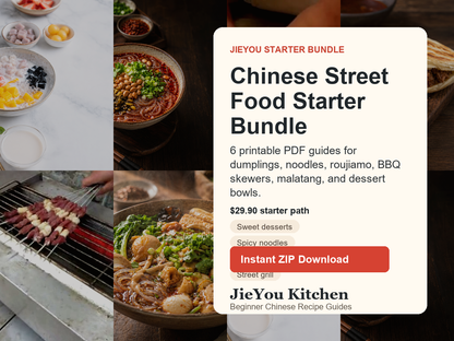 JieYou Chinese Street Food Starter Bundle finished recipe and tutorial preview