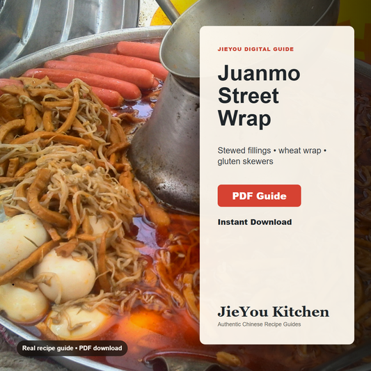 Liang San Juanmo Street Wrap & Gluten Skewer Guide PDF guide cover for instant digital download
